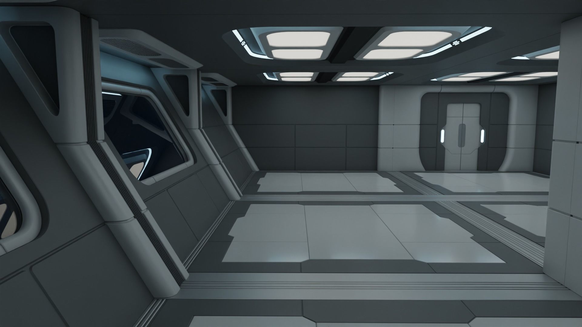 Sci Fi Quarters Kit 1 3D model_5