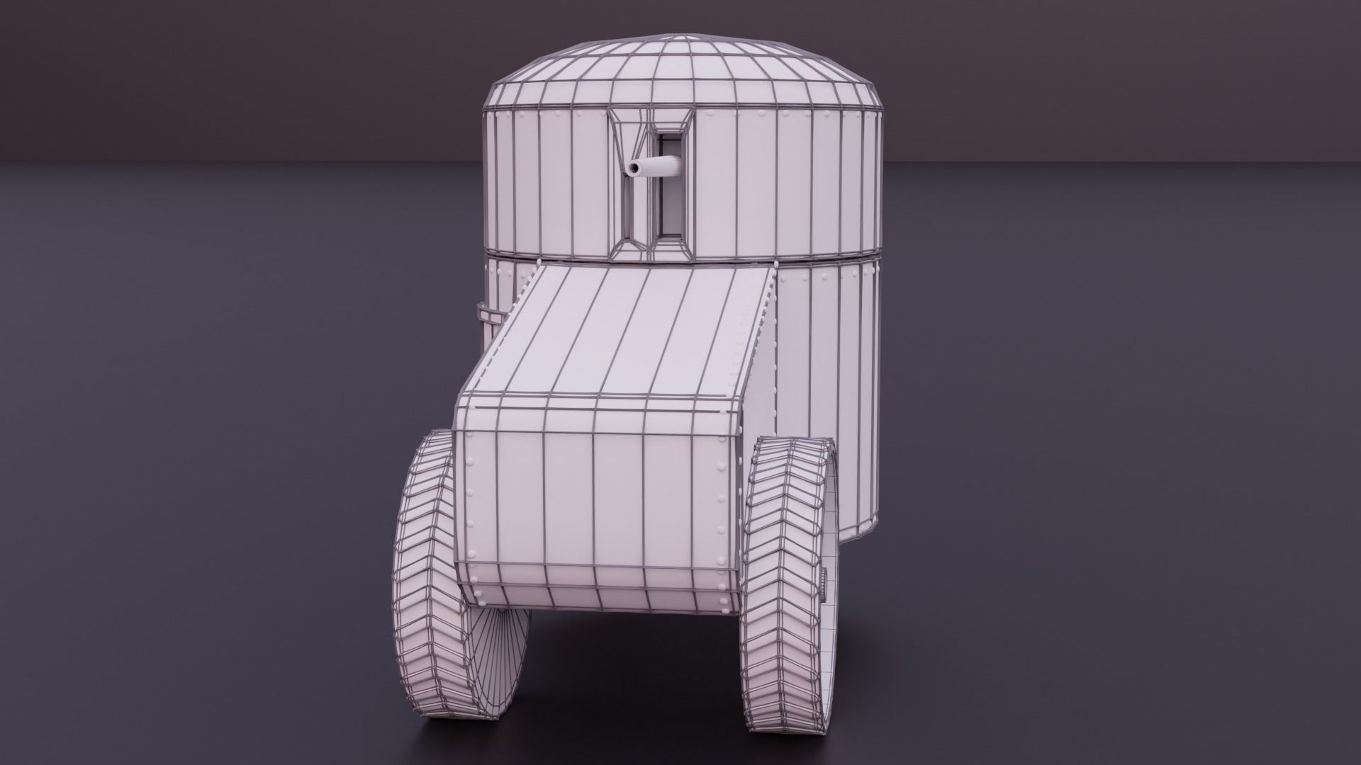 Aubriot Gabet WW1 Tank 3D print model_6