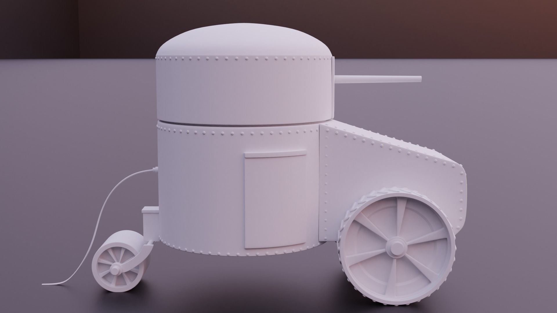 Aubriot Gabet WW1 Tank 3D print model_3