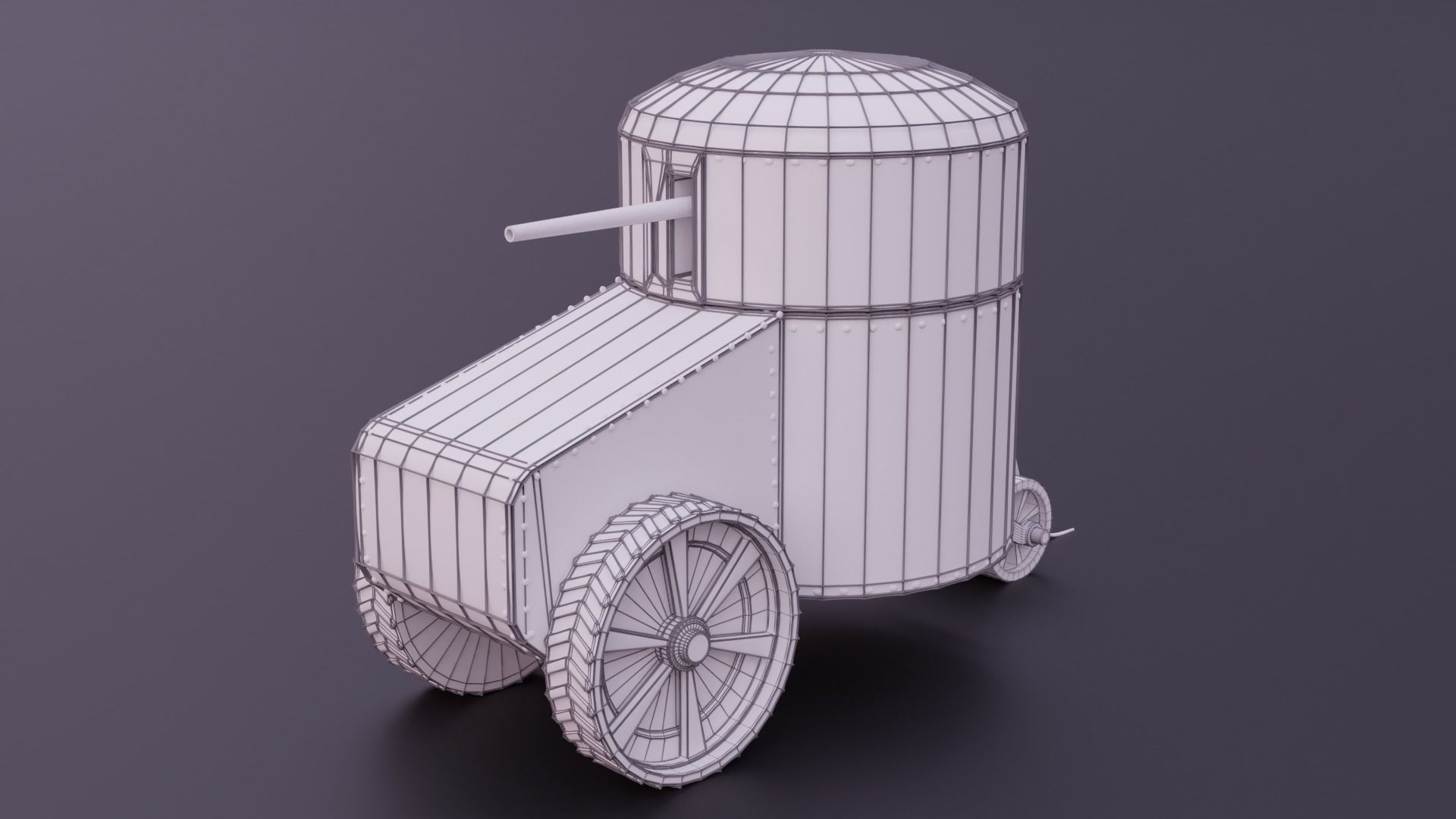 Aubriot Gabet WW1 Tank 3D print model_5