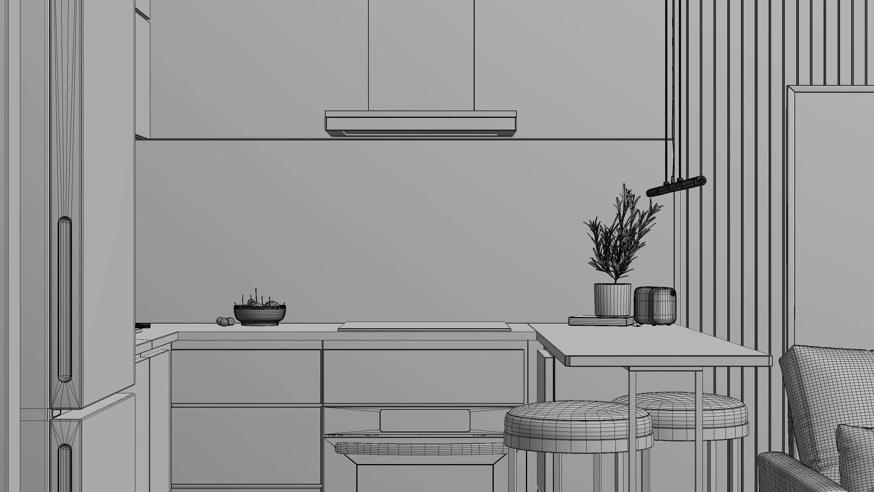 Layout Interior 26 sqm 3D model_14