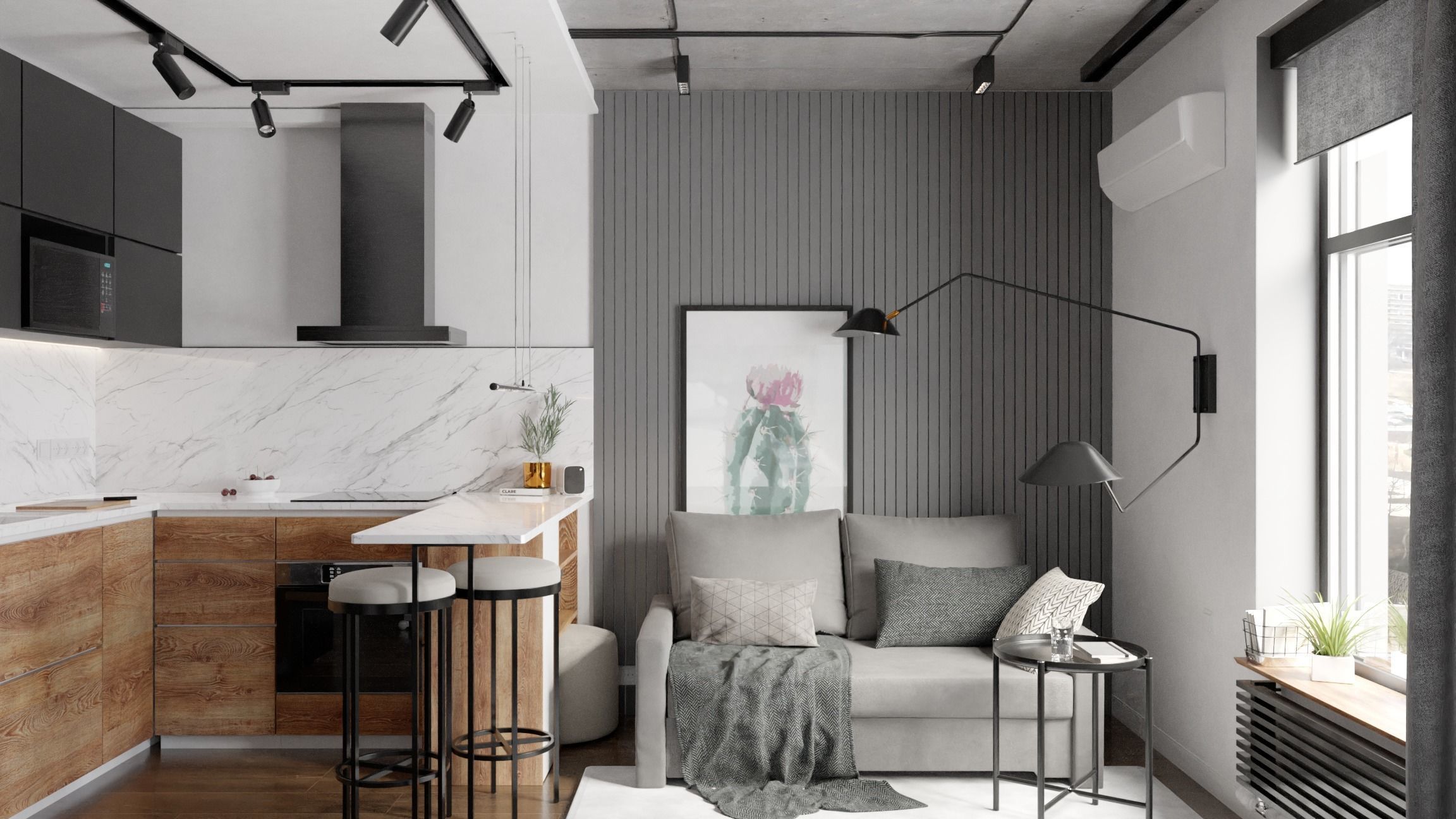 Layout Interior 26 sqm 3D model_0