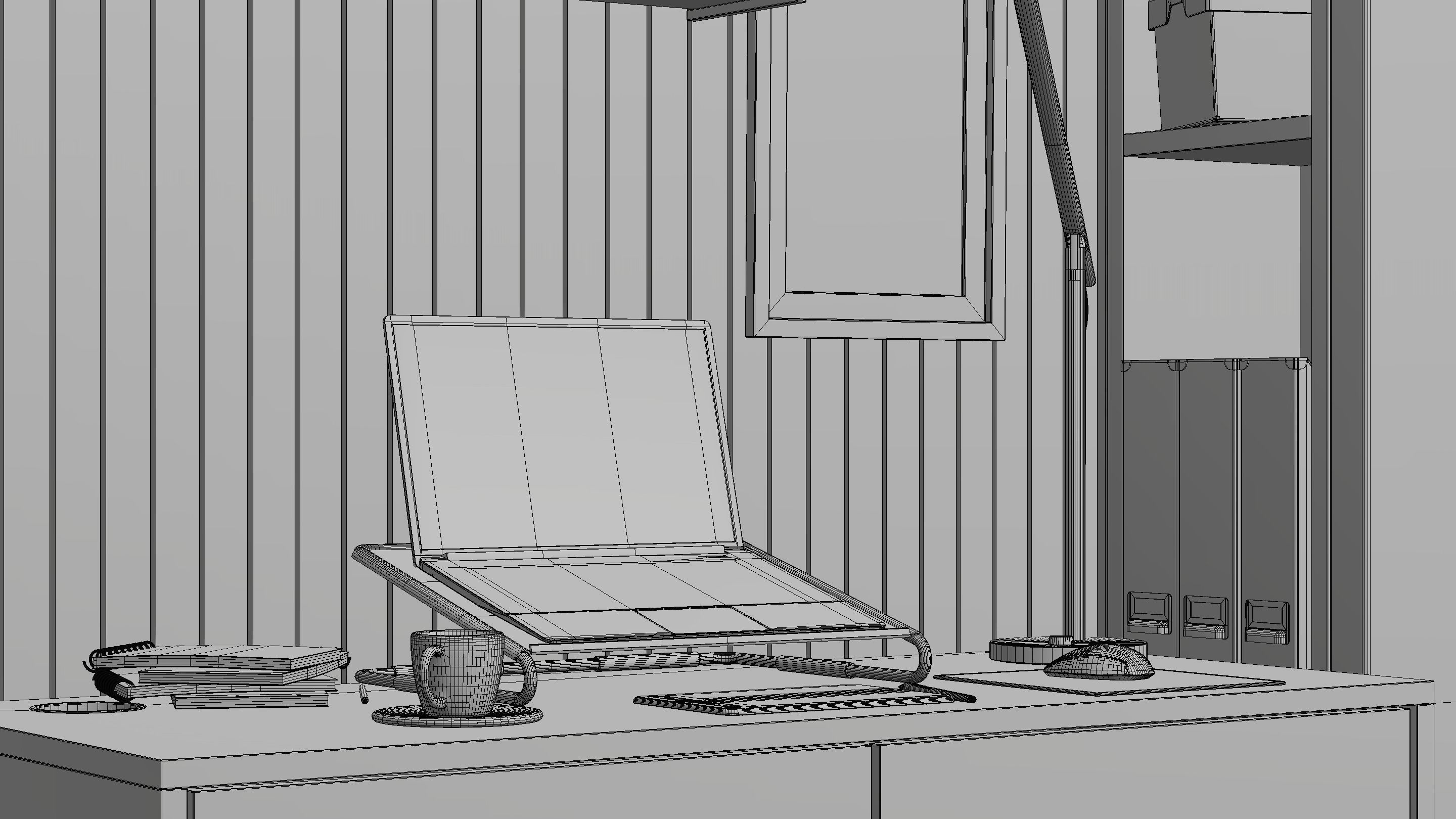 Layout Interior 26 sqm 3D model_17