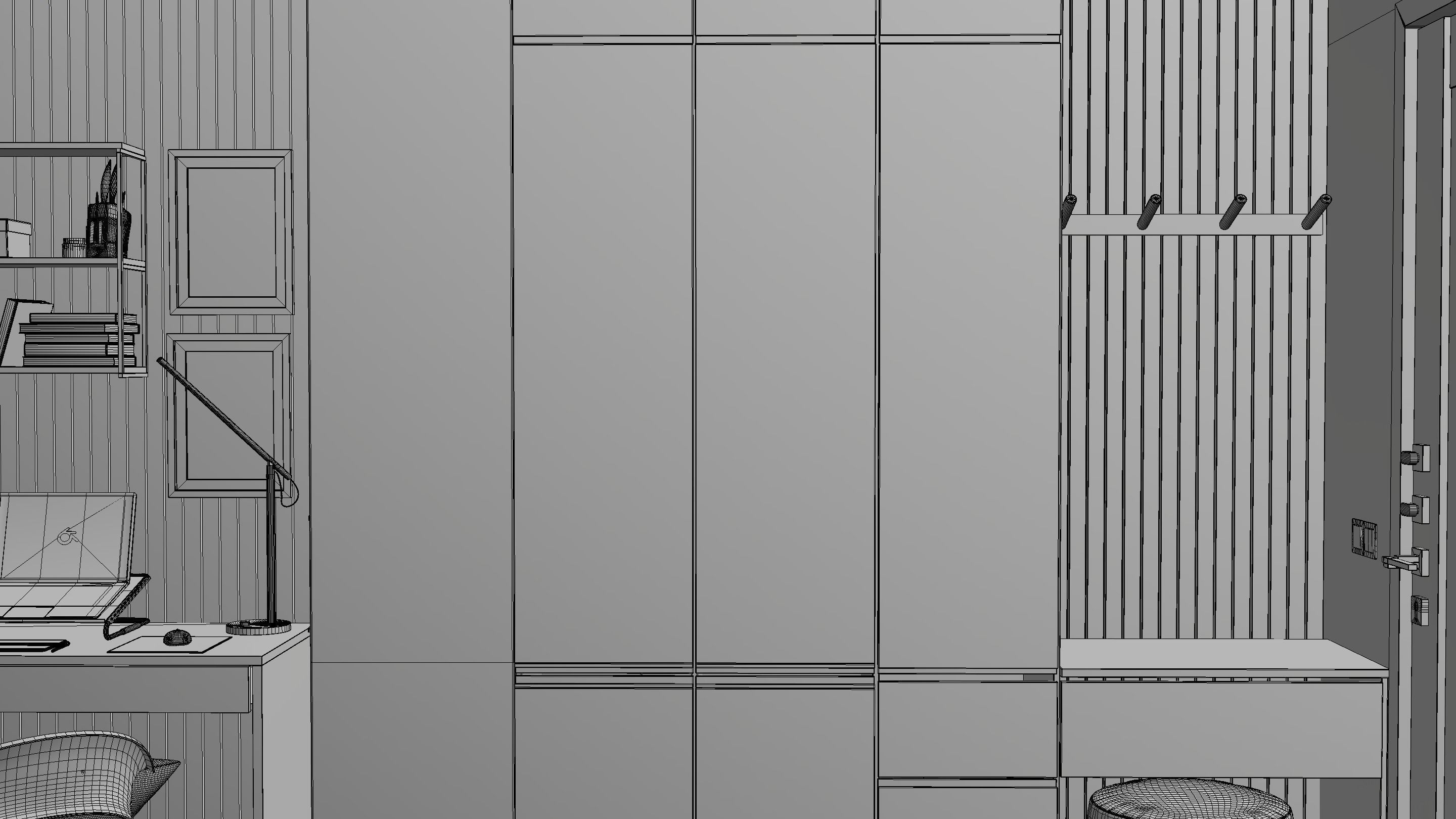 Layout Interior 26 sqm 3D model_20