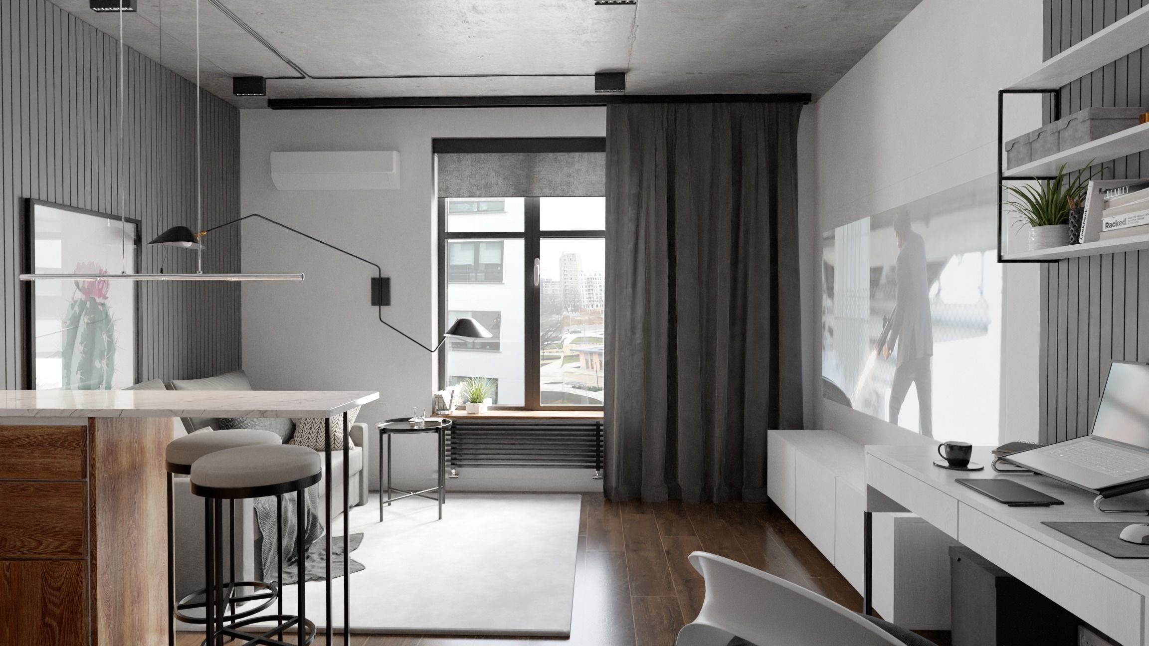 Layout Interior 26 sqm 3D model_12