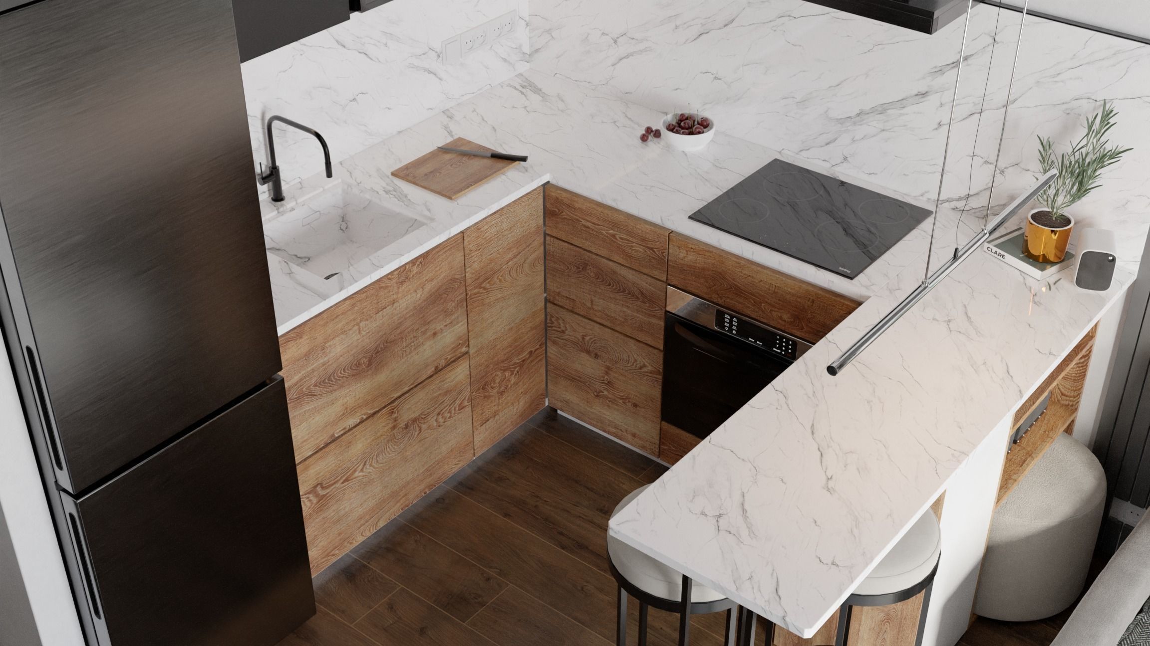 Layout Interior 26 sqm 3D model_2