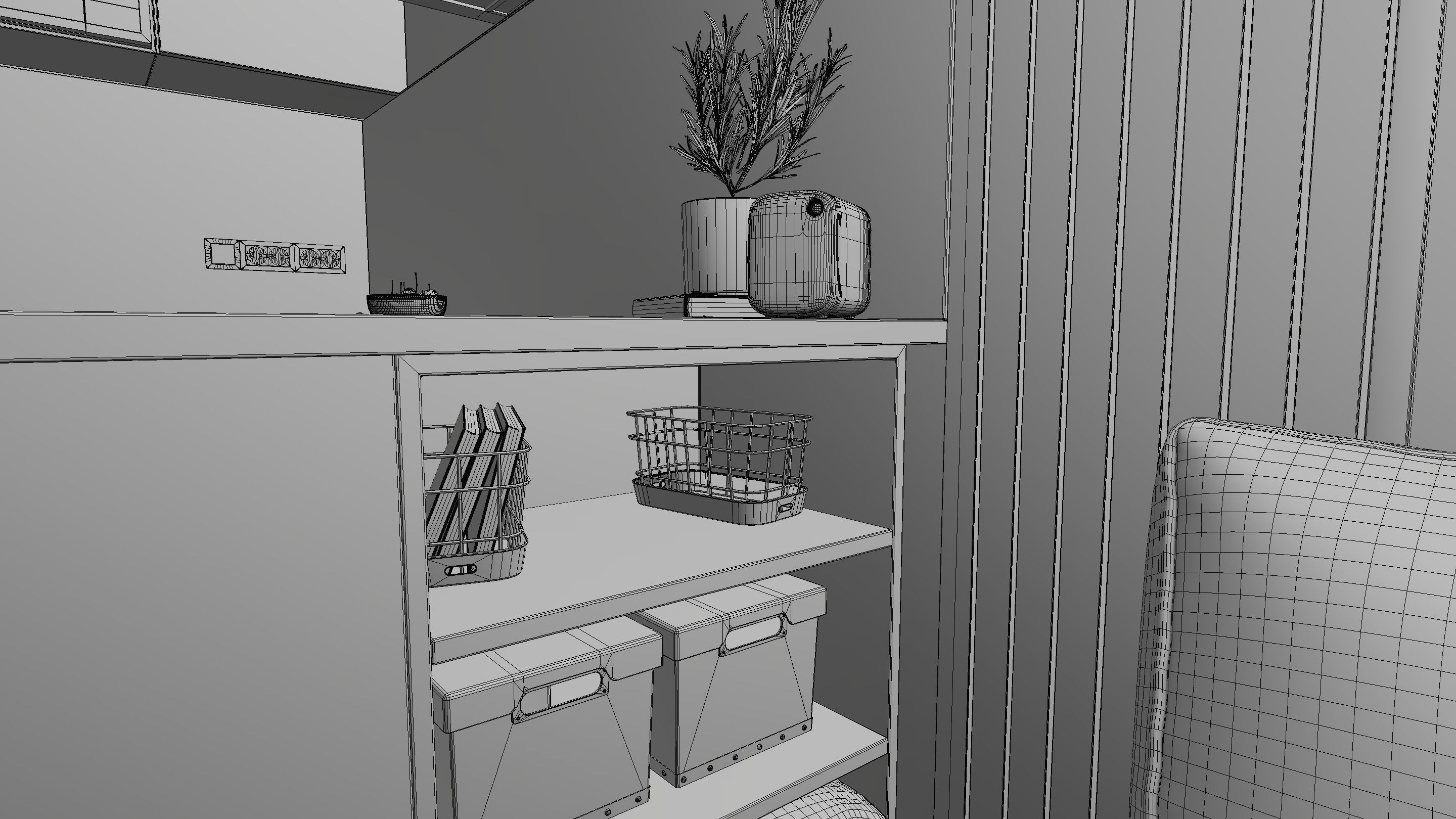 Layout Interior 26 sqm 3D model_34