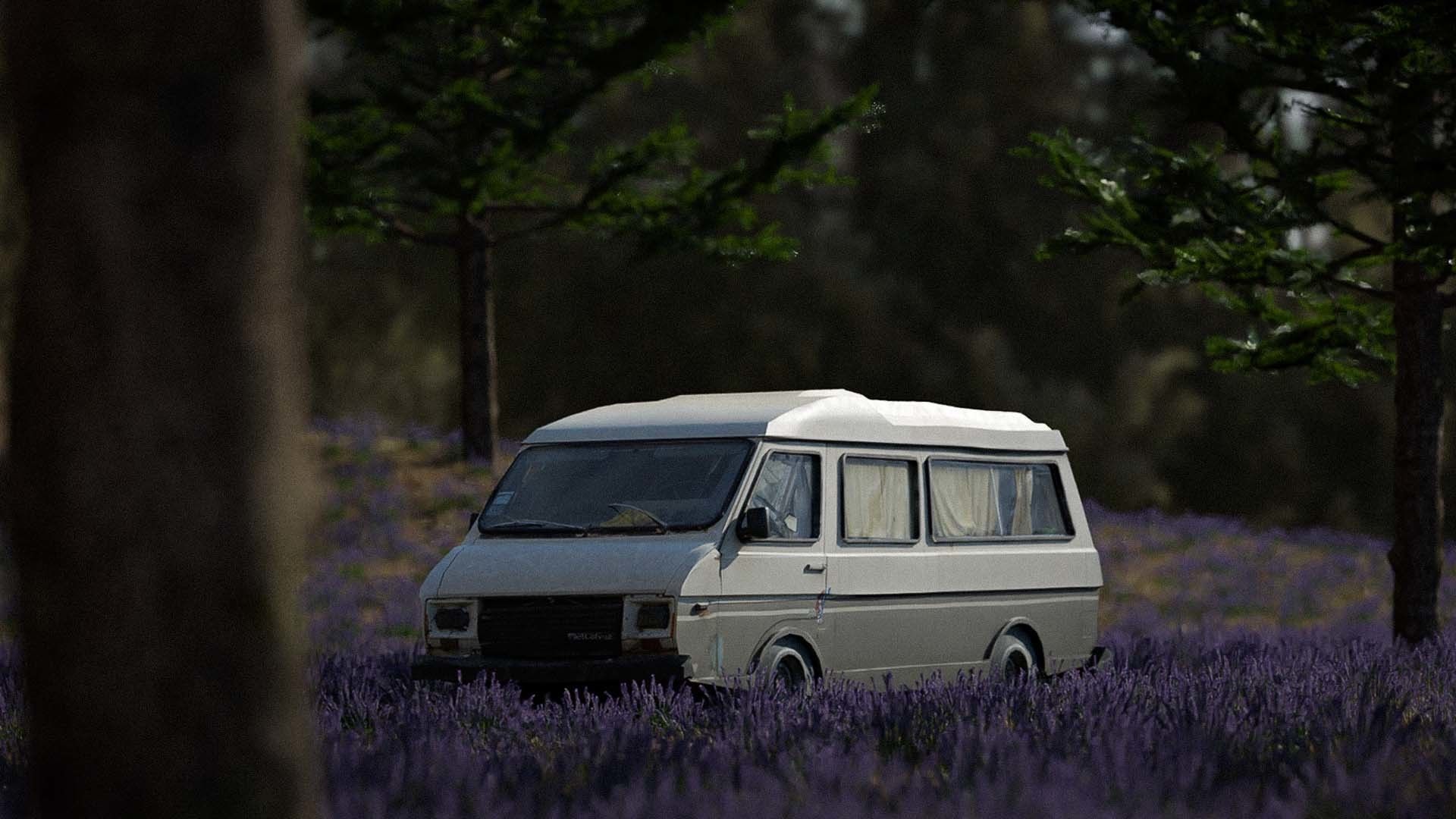 Gray car  Low-poly 3D model_10