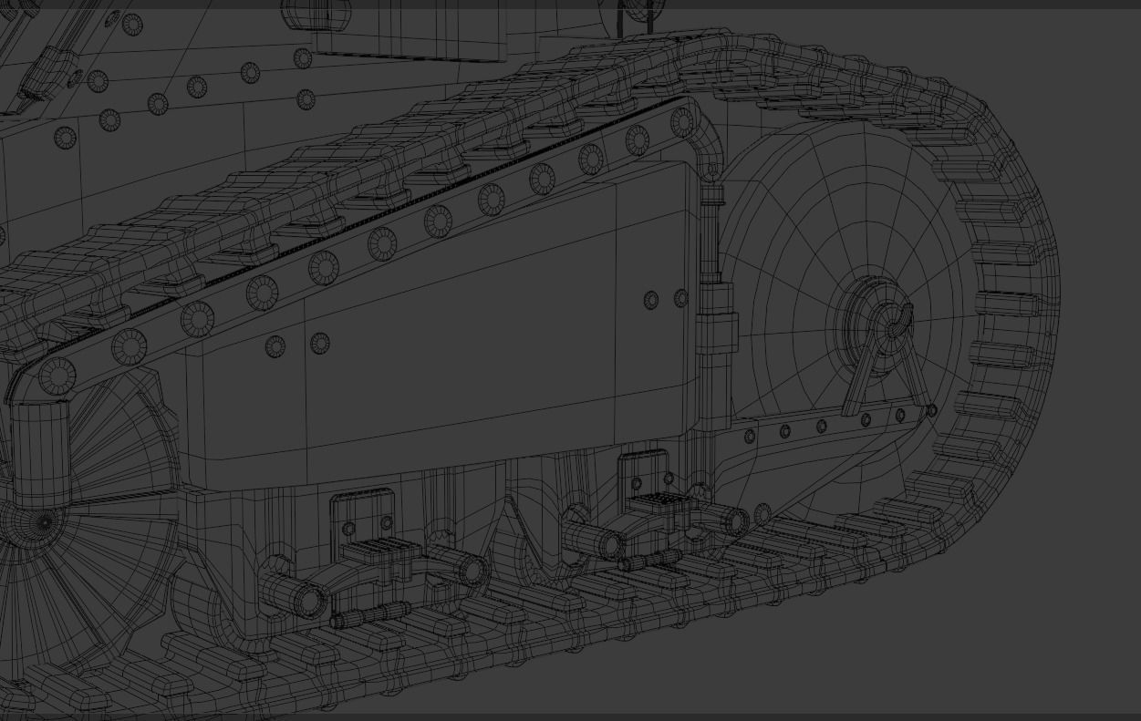 Peugeot  WW1 Tank 3D print model_13