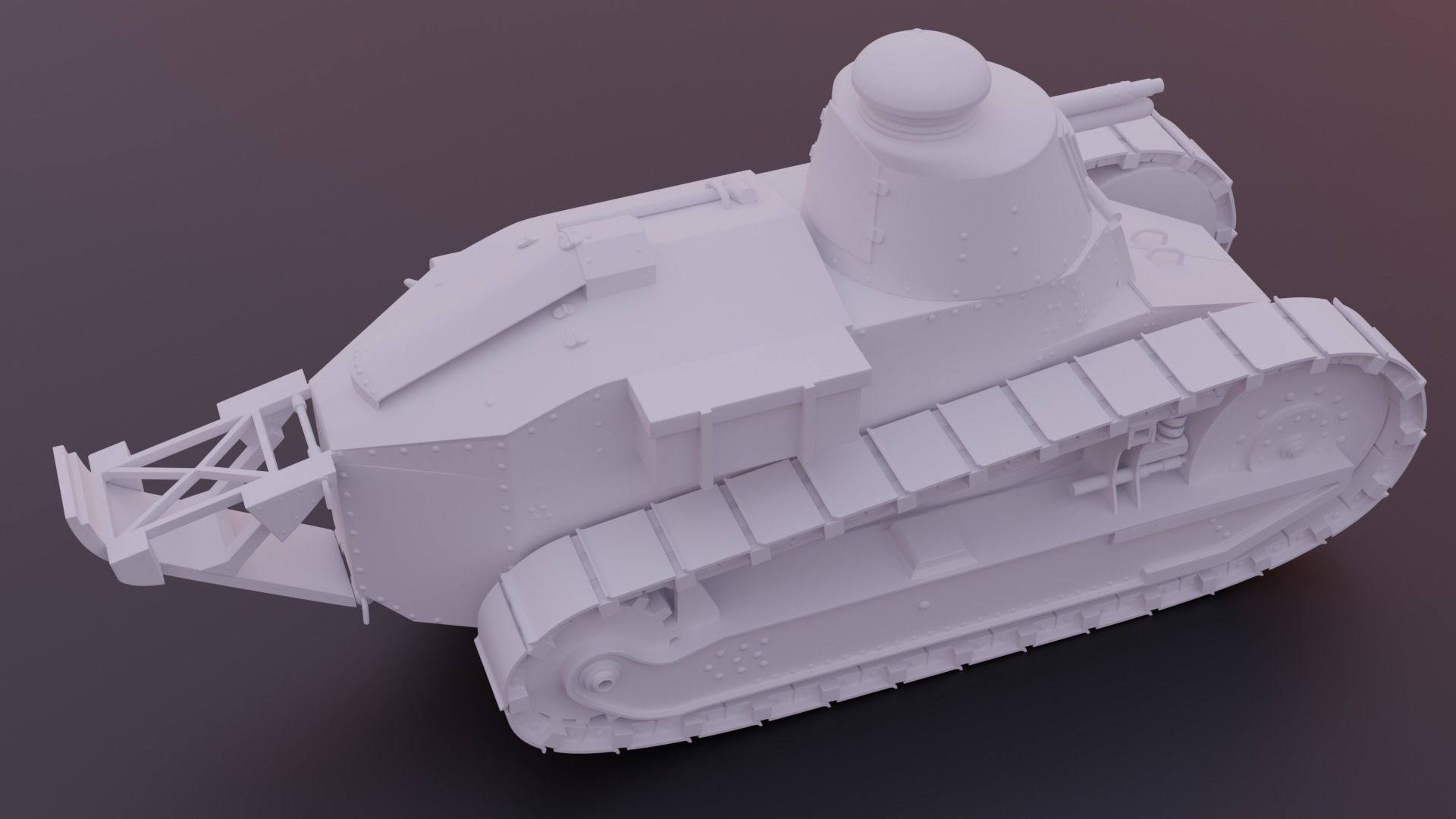 Renault Ft WW1 Tank Free 3D print model_6