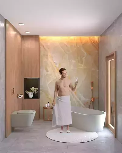 contemporary bathroom Interior