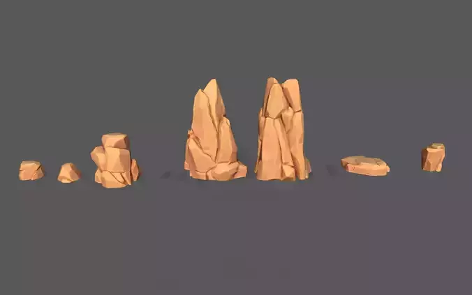 Rock Asset Game Stylize