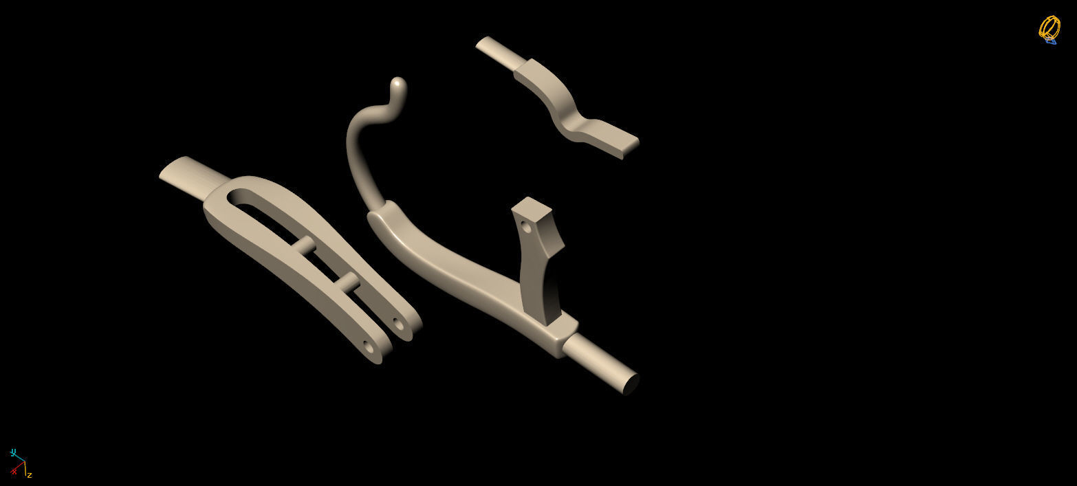 Lock for earrings 5 3D print model_8