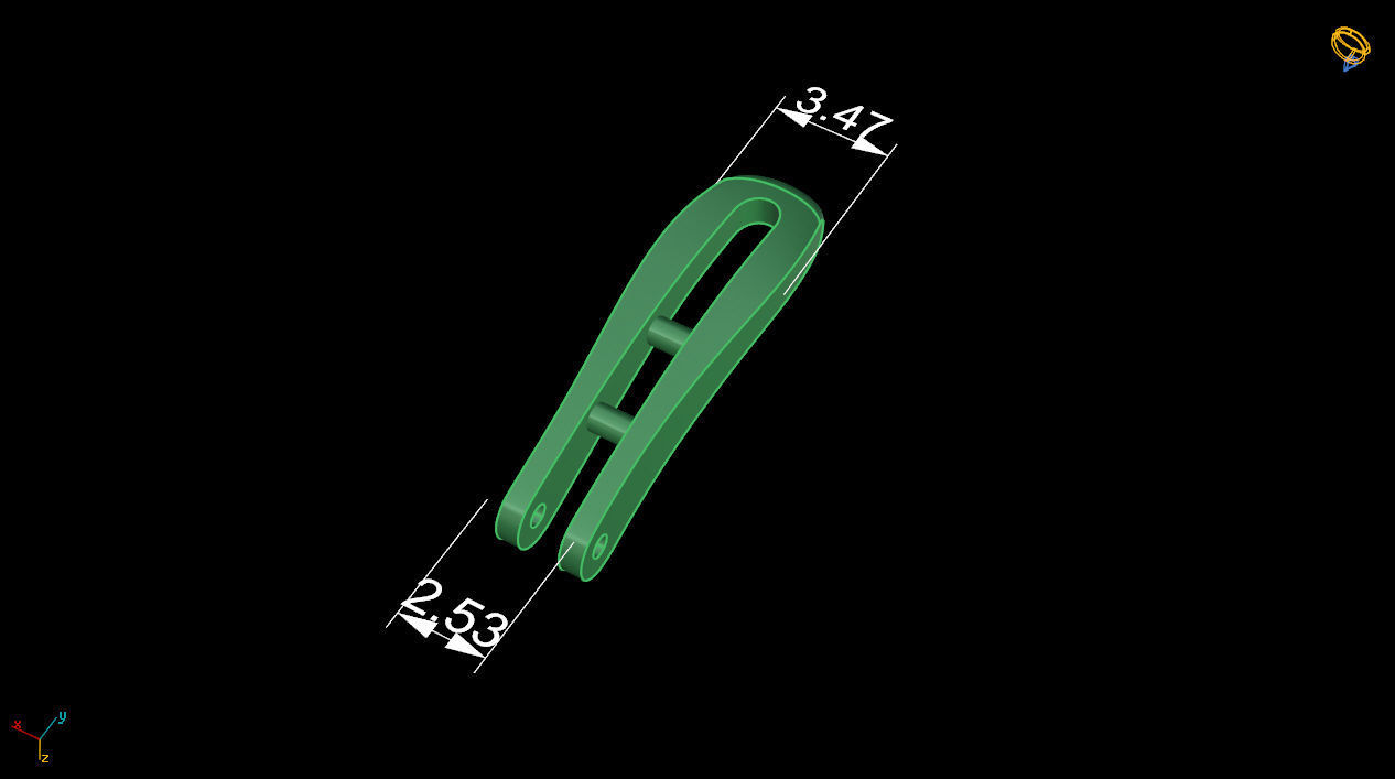 Lock for earrings 5 3D print model_5