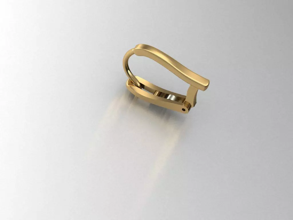 Lock for earrings 5 3D print model_0