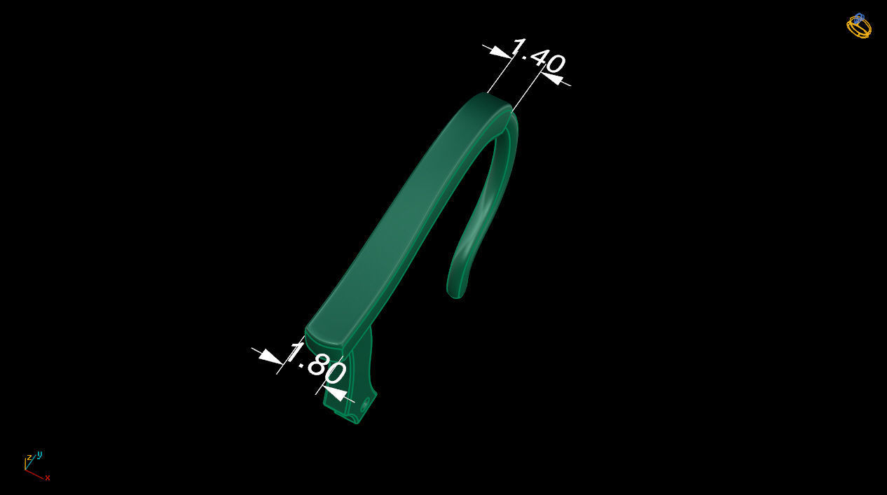 Lock for earrings 5 3D print model_6