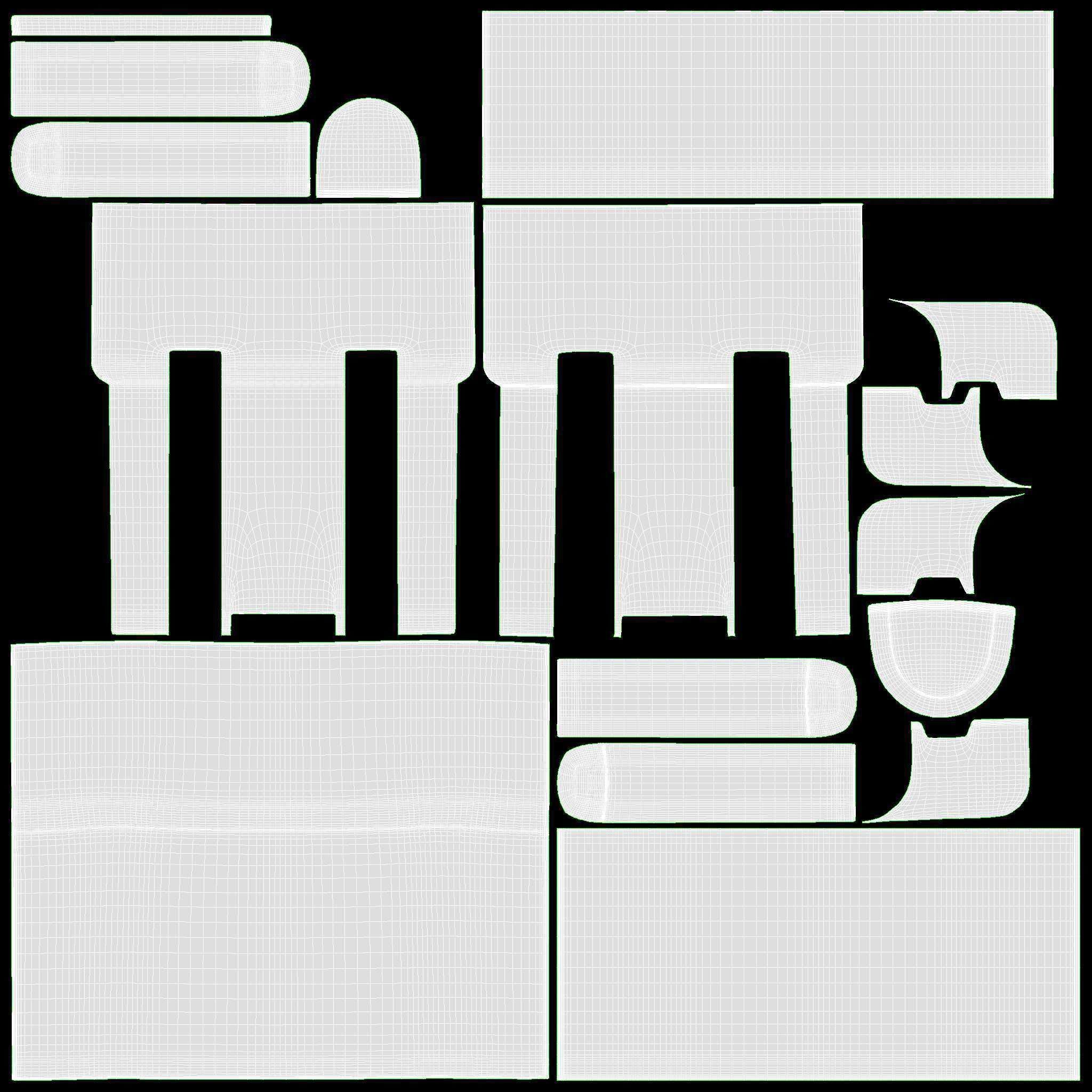 Espresso coffee machine with two cups 3D model_16