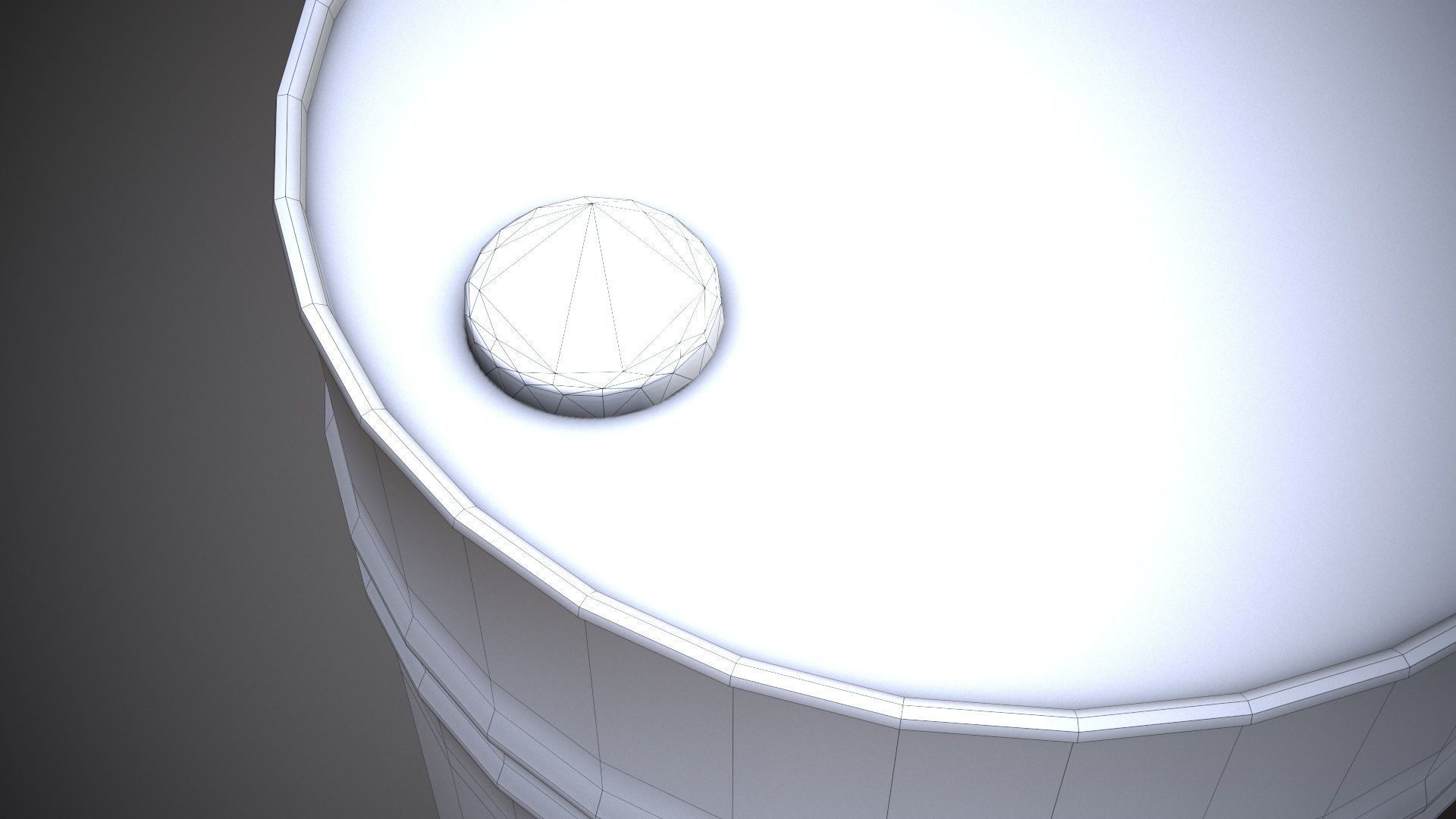 Damaged Barrel Low-poly 3D model_20