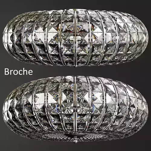 Chandelier Broche Low-poly 3D model