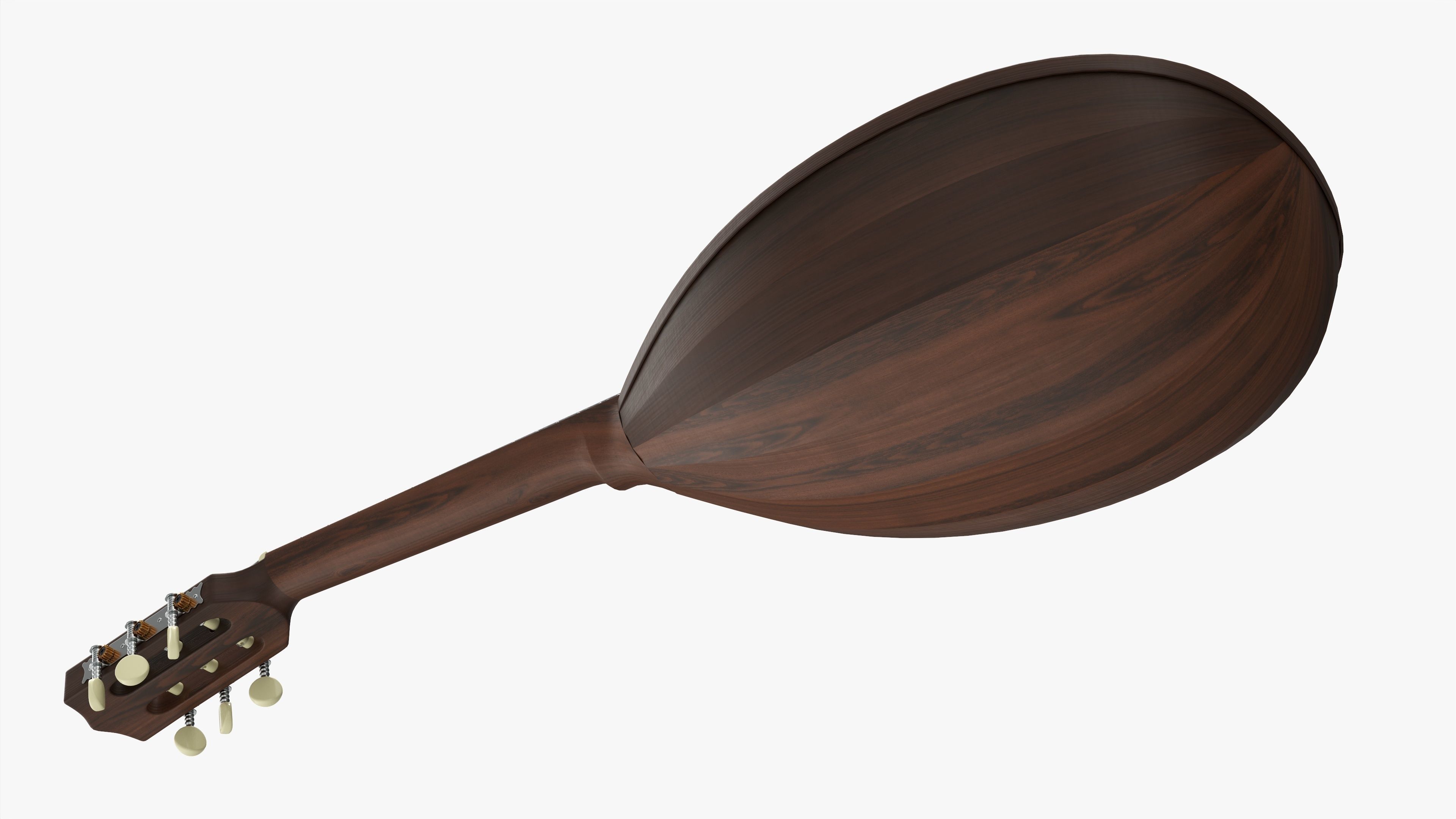 Lute string instrument 3D model_3