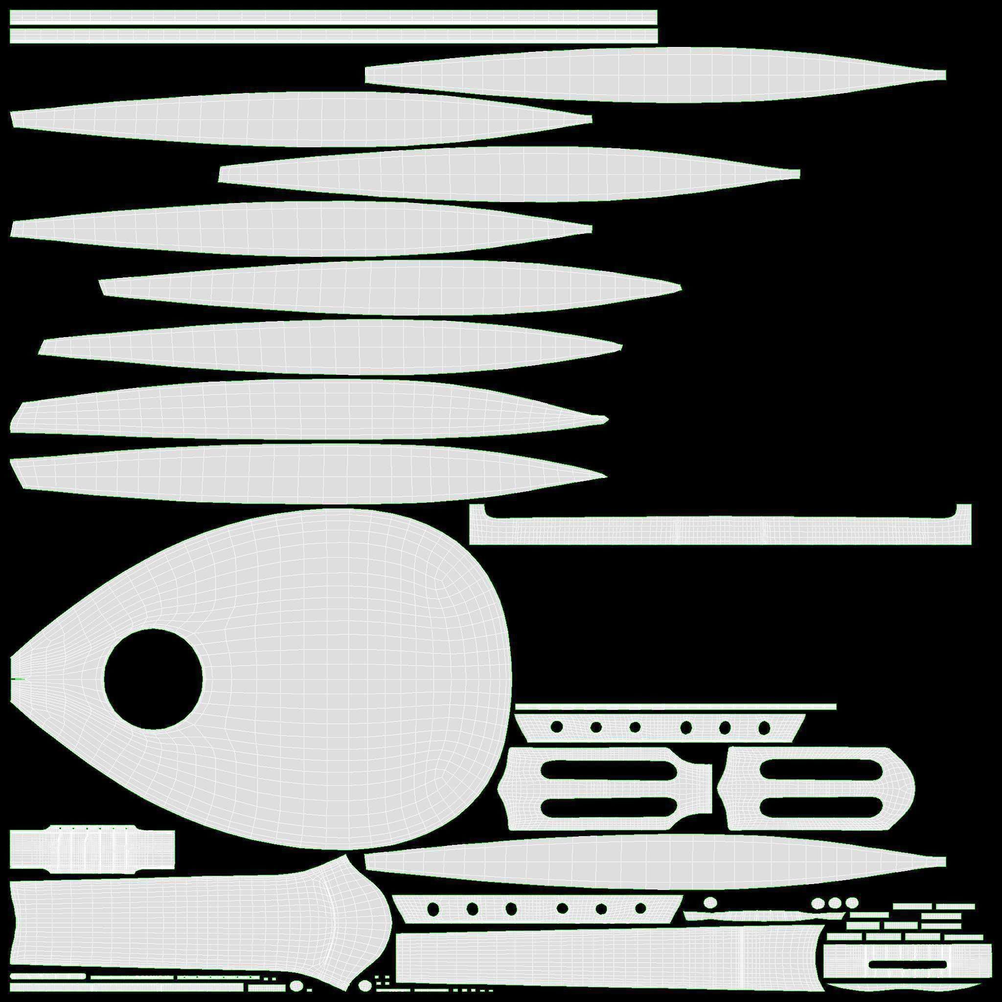 Lute string instrument 3D model_17