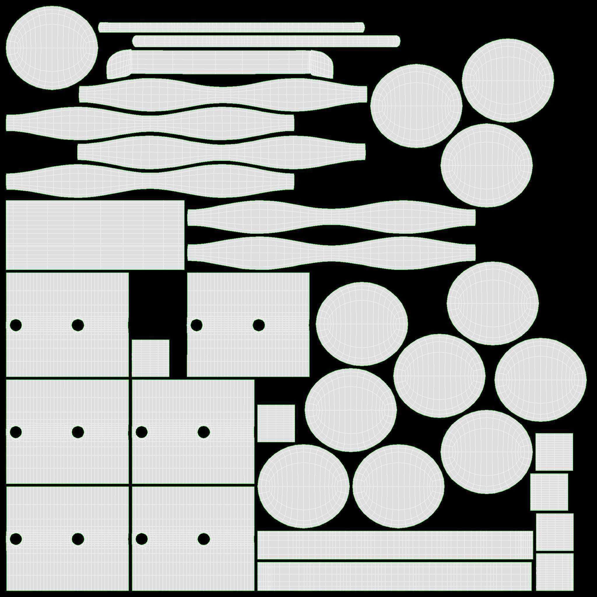 Lute string instrument 3D model_15