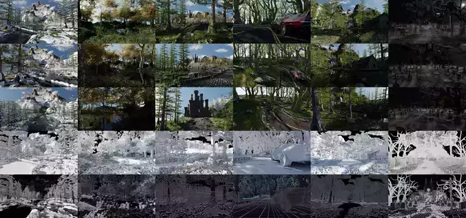 6 Exterior Landscape Pack Collection 