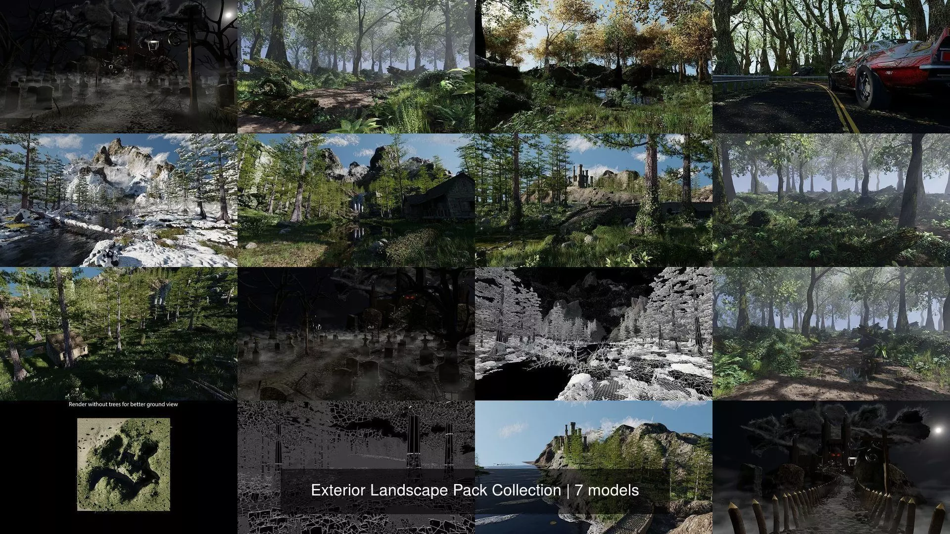 6 Exterior Landscape Pack Collection _1