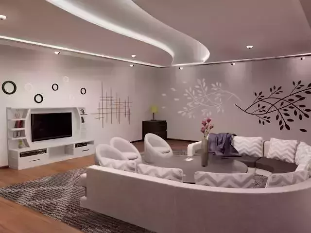 Interior scene for Autodesk Maya and Arnold renderer