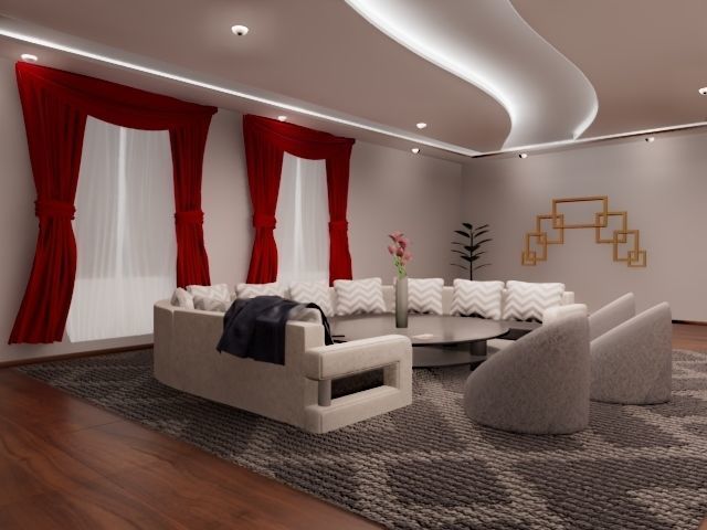 Interior scene for Autodesk Maya and Arnold renderer 3D model_1