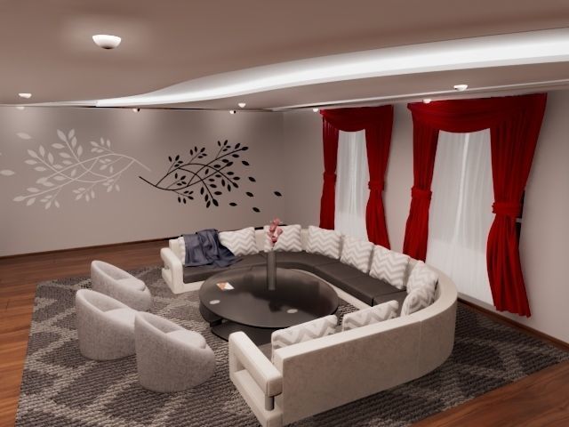 Interior scene for Autodesk Maya and Arnold renderer 3D model_4