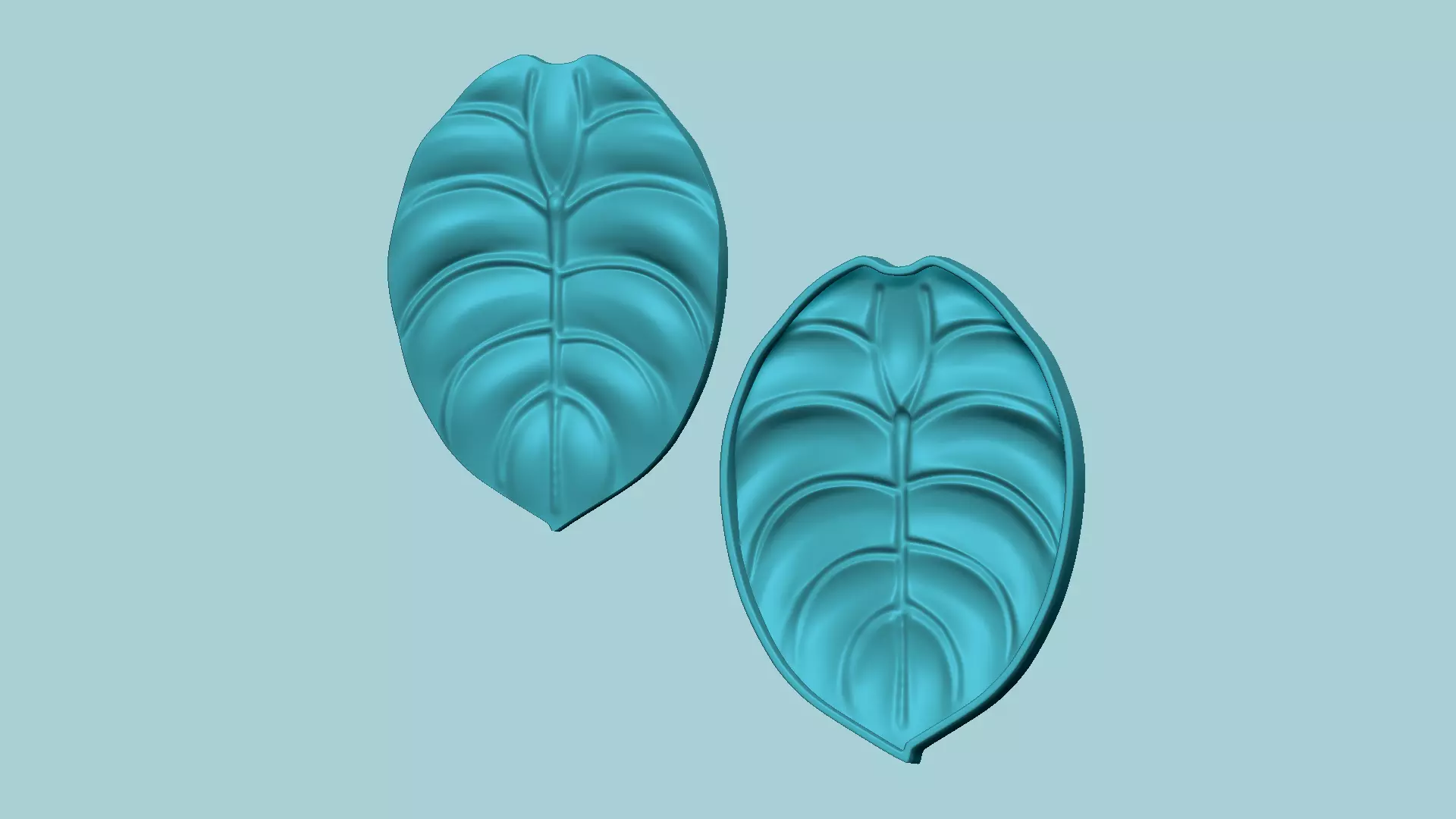 Cuprea Alocasia - Molding Arrangement EVA Foam Craft 3D print model_0