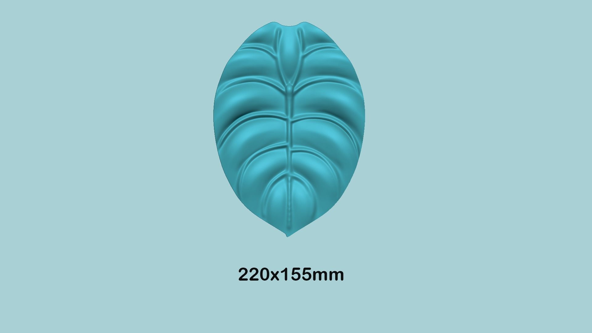Cuprea Alocasia - Molding Arrangement EVA Foam Craft 3D print model_19