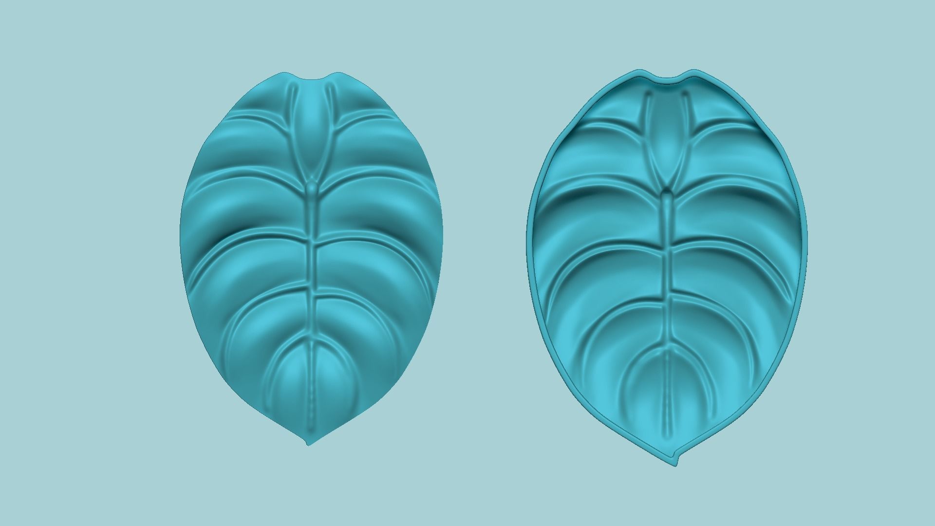 Cuprea Alocasia - Molding Arrangement EVA Foam Craft 3D print model_1