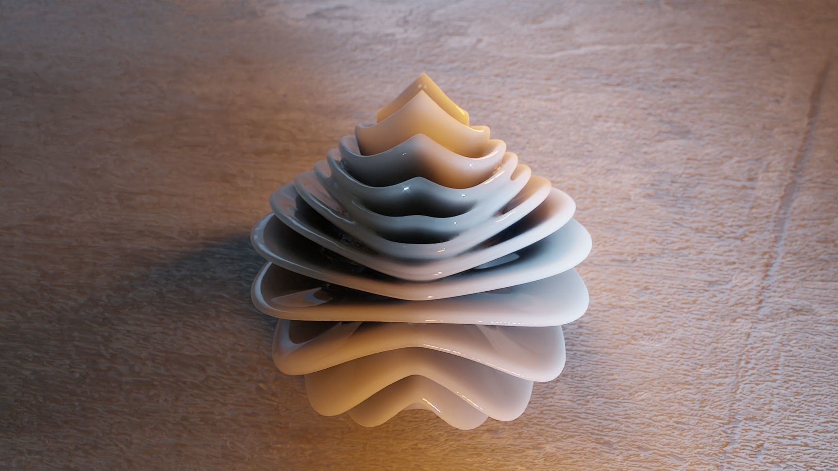 Shell Ornament 3D print model_4