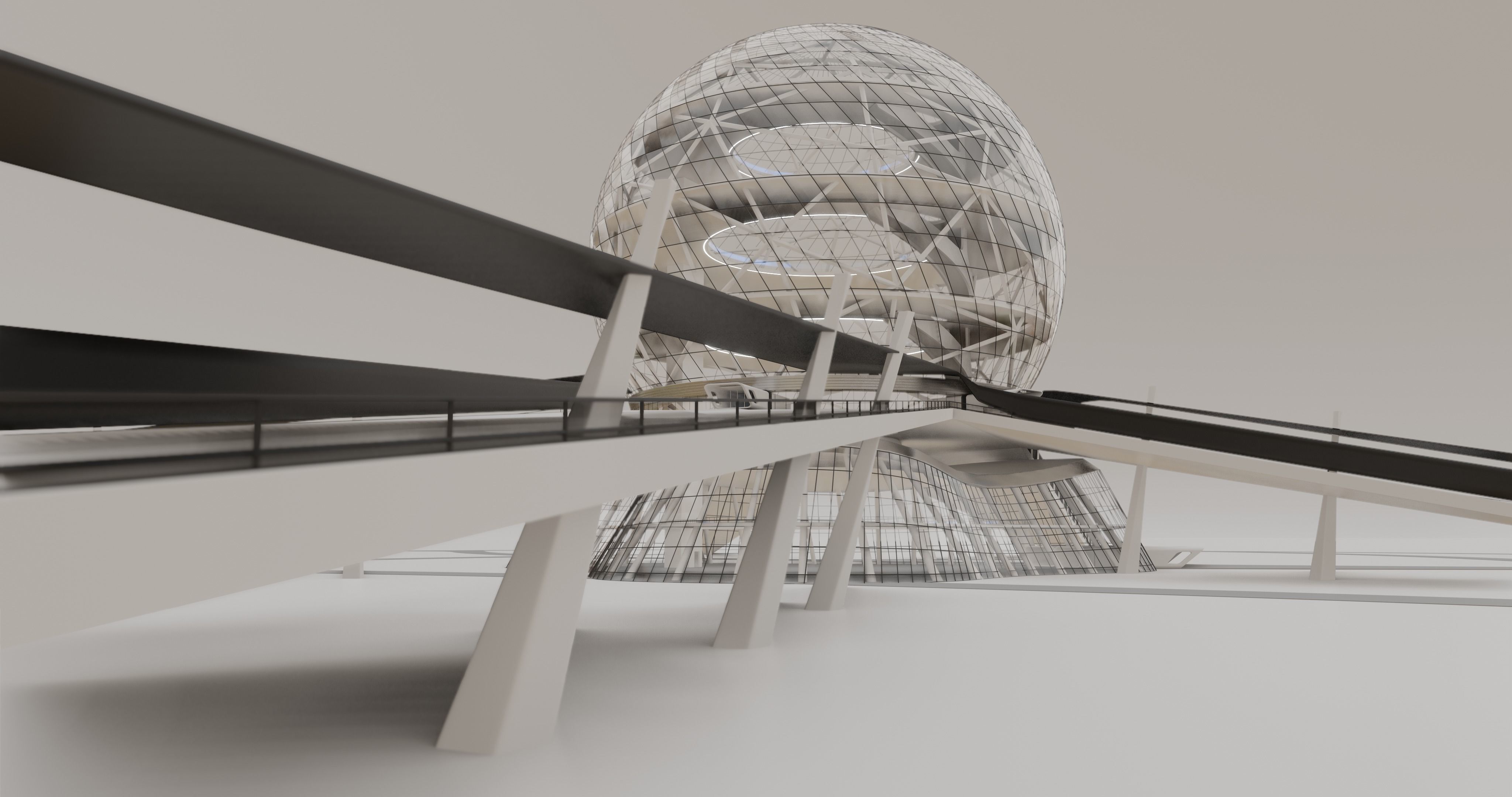 Futuristic Expo Center 3D model 3D model_8