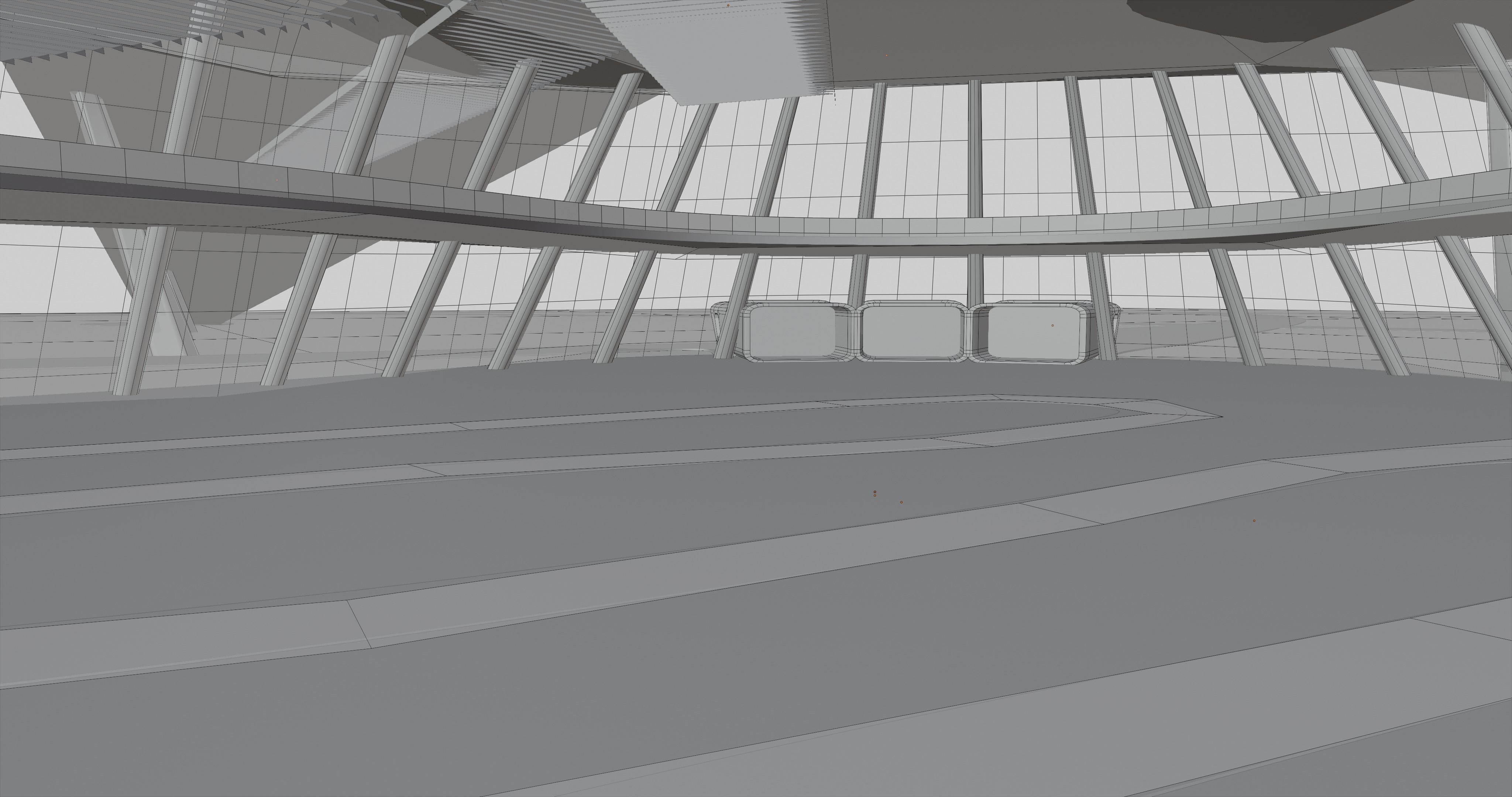 Futuristic Expo Center 3D model 3D model_10