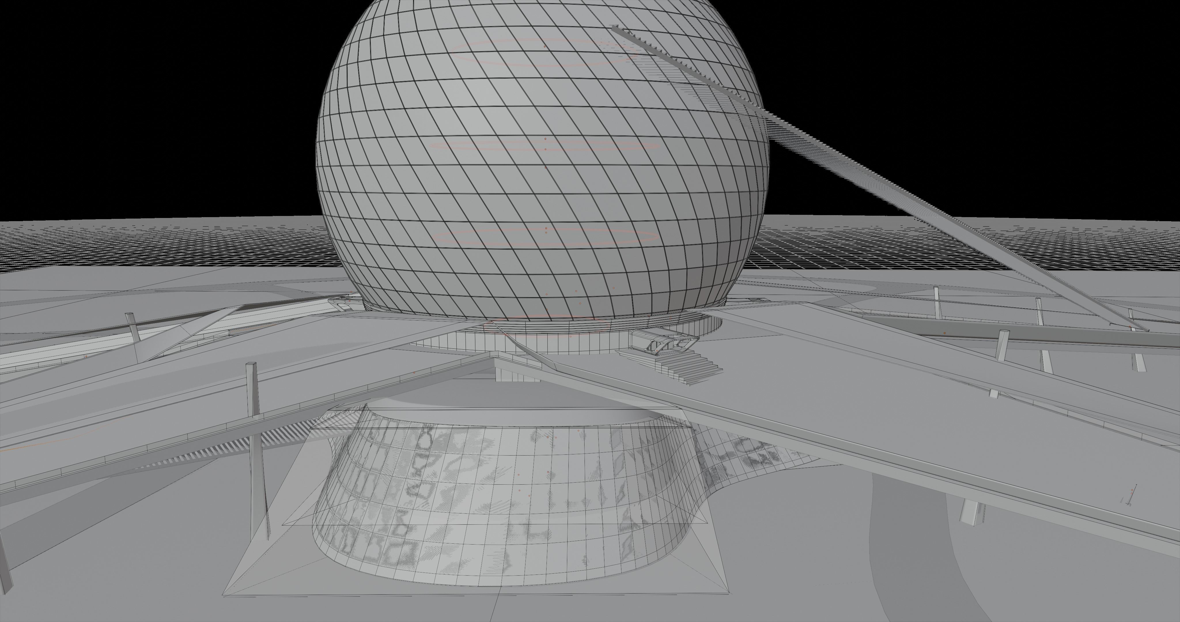 Futuristic Expo Center 3D model 3D model_15