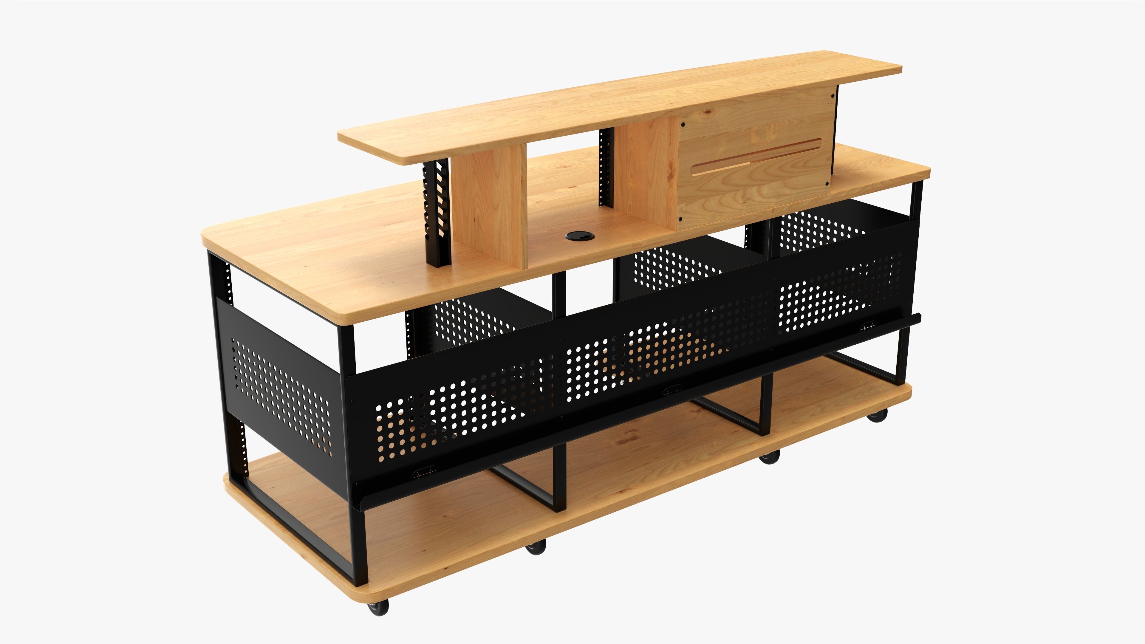 Professional recording workstation 3D model_1