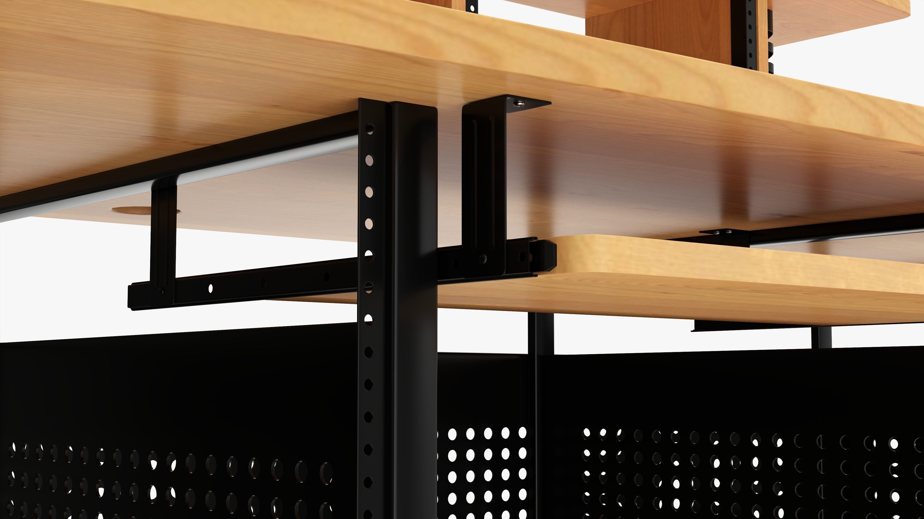 Professional recording workstation 3D model_6