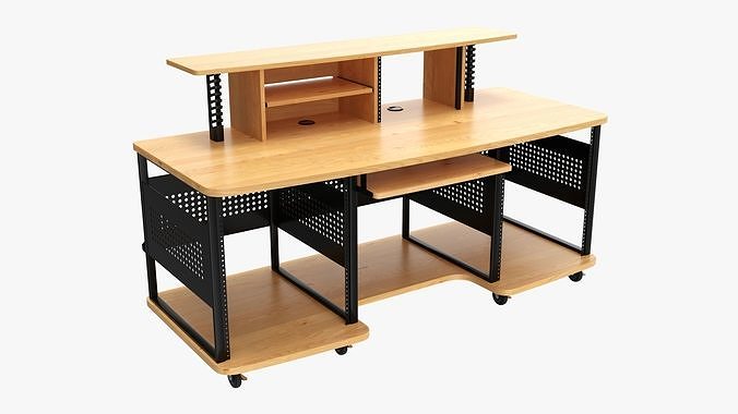 Professional recording workstation 3D model