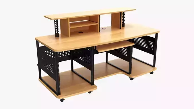 Professional recording workstation 3D model