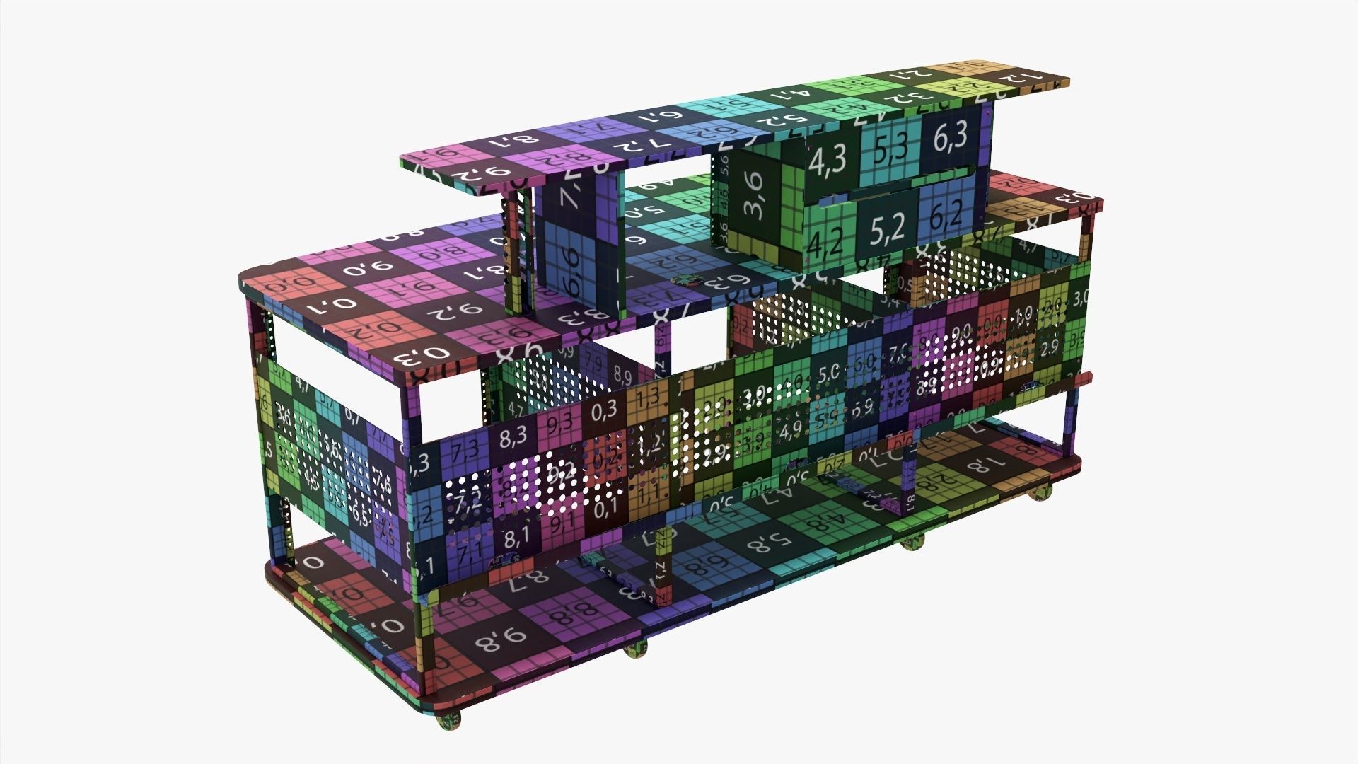 Professional recording workstation 3D model_11