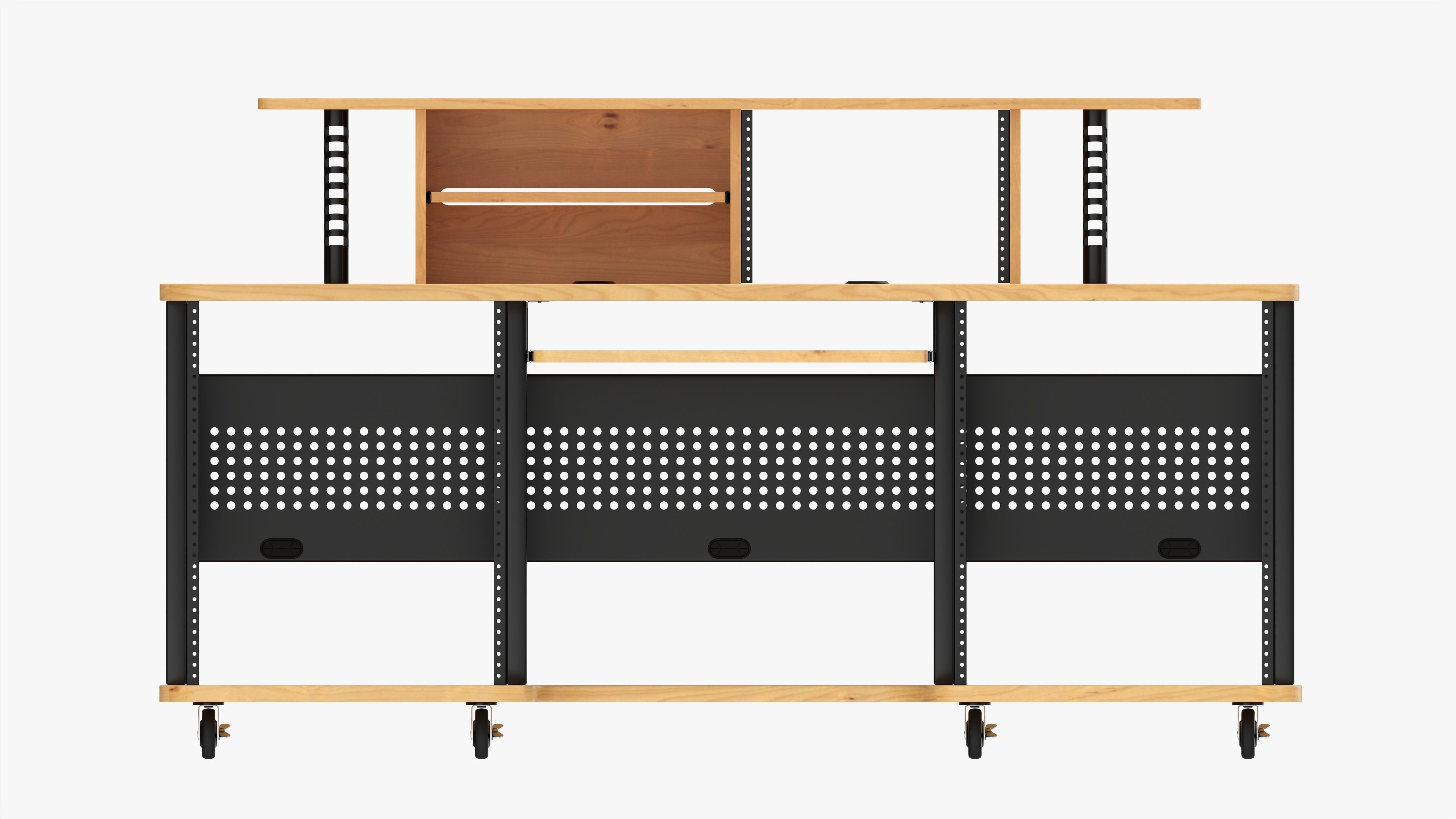 Professional recording workstation 3D model_3