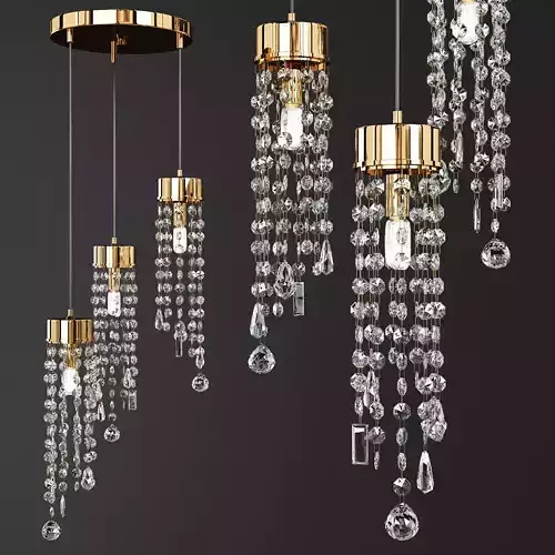 CREATIVE BRASS DIAMOND CHANDELIER