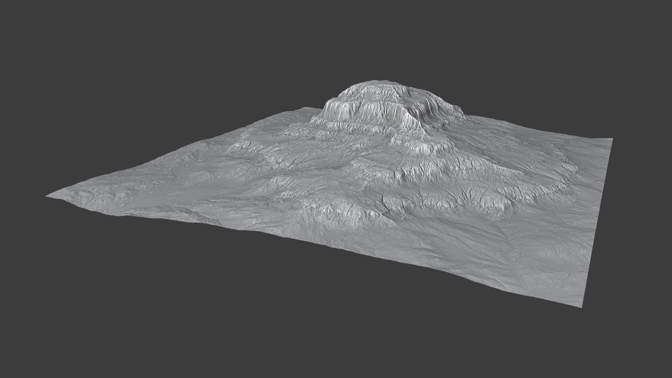 8K Detailed Cliff Landscape 3D model_4