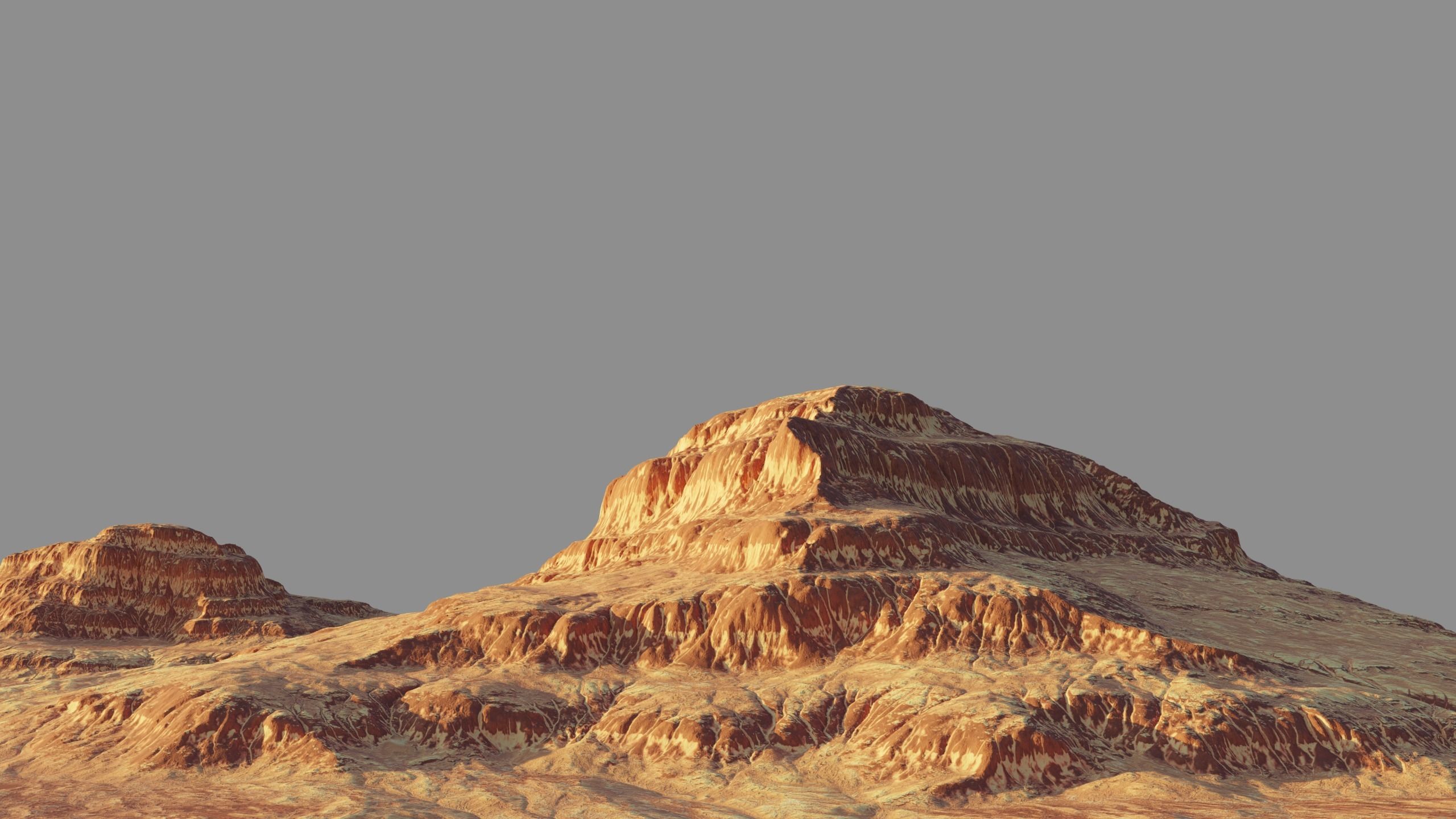8K Detailed Cliff Landscape 3D model_3