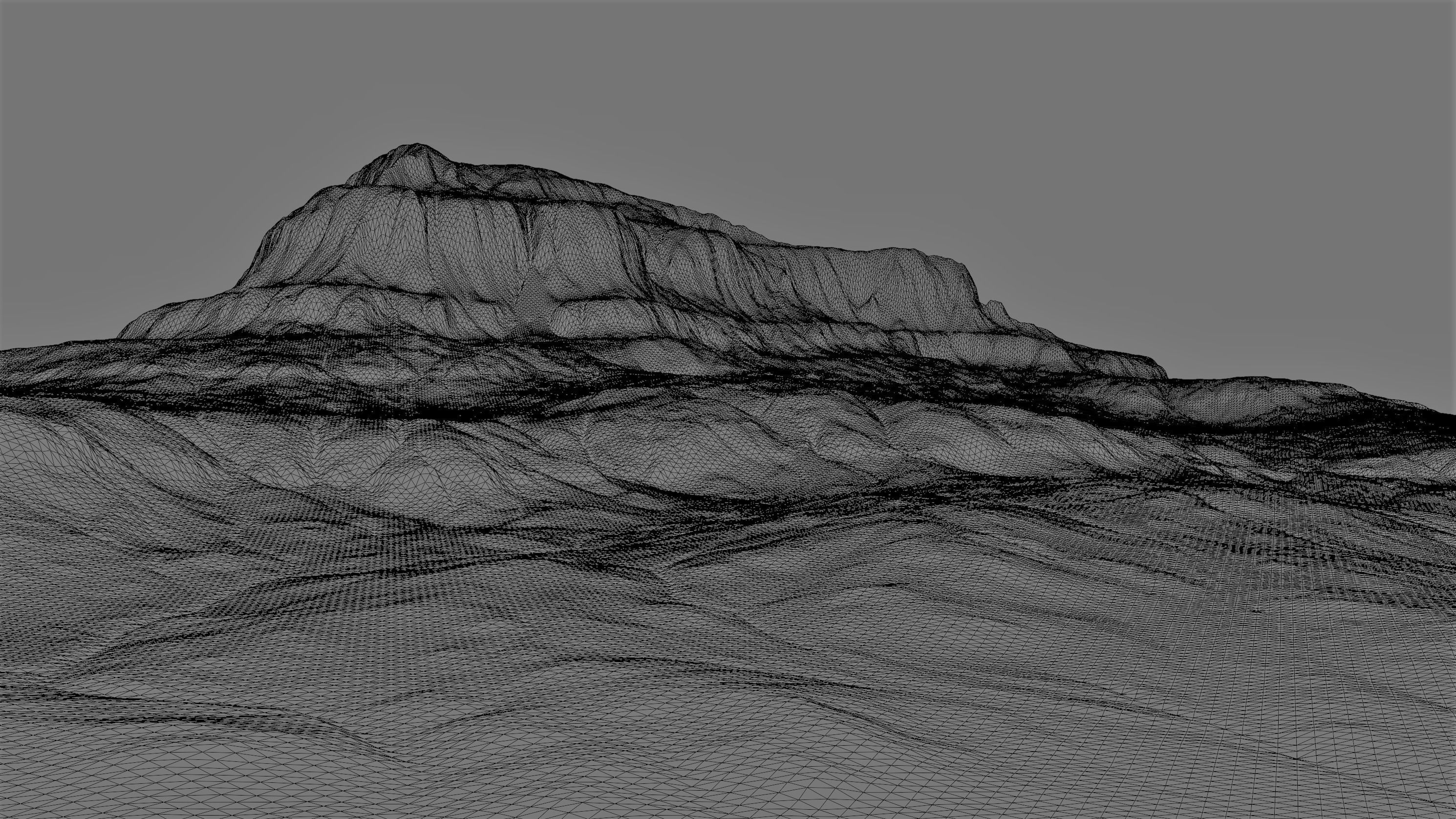 8K Detailed Cliff Landscape 3D model_6