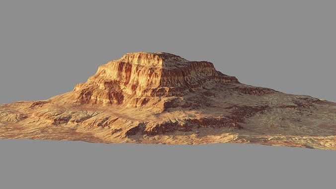 8K Detailed Cliff Landscape 3D model