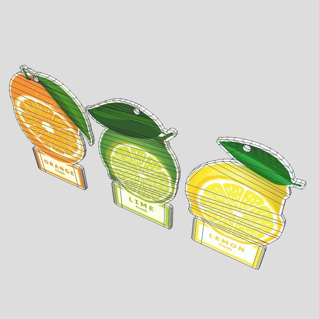 Air Freshener Pack Low-poly 3D model_5